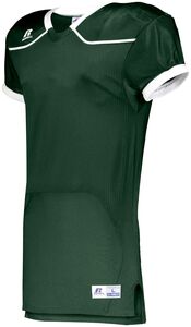 Russell S57Z7H - Color Block Game Jersey (Home) Dark Green/White