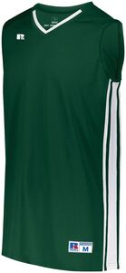 Russell 4B1VTB - Youth Legacy Basketball Jersey Dark Green/White