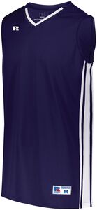 Russell 4B1VTB - Youth Legacy Basketball Jersey Purple/White