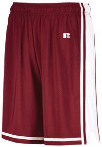 Russell 4B2VTB - Youth Legacy Basketball Shorts Cardinal/White