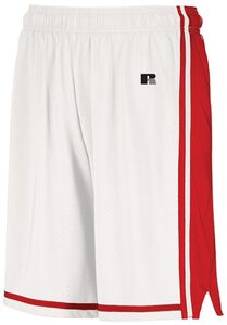 Russell 4B2VTB - Youth Legacy Basketball Shorts White/True Red