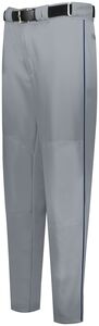 Russell R11LGM - Piped Diamond Series Baseball Pant 2.0 Baseball Grey/Navy