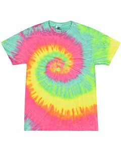Tie-Dye CD100Y - Youth 5.4 oz., 100% Cotton Tie-Dyed T-Shirt Minty Rainbow