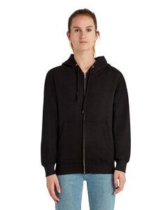Lane Seven LS14003 - Unisex Premium Full-Zip Hooded Sweatshirt Black