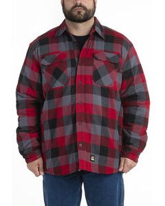 Berne SH69 - Men's Timber Flannel Shirt Jacket Plaid Red