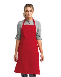 Artisan Collection by Reprime RP150 - "Colours" Sustainable Bib Apron Red
