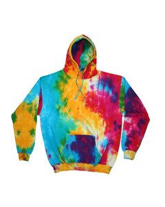 Tie-Dye CD877Y - Youth 8.5 oz. Tie-Dyed Pullover Hooded Sweatshirt Mulit Rainbow