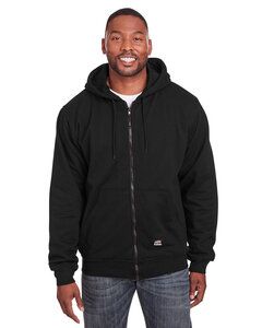 Berne SZ101T - Men's Tall Heritage Thermal-Lined Full-Zip Hooded Sweatshirt Black