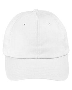 Big Accessories BX880SB - Unstructured 6-Panel Cap White