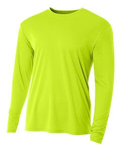 A4 N3165 - Long Sleeve Cooling Performance Crew Shirt Lime