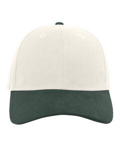 Pacific Headwear 101C - Brushed Cotton Twill Adjustable Cap Khaki/Hunter