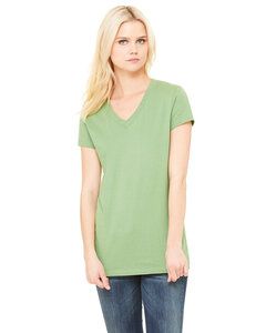 Bella+Canvas B6005 - Ladies Jersey Short-Sleeve V-Neck T-Shirt Leaf