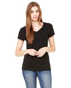 Bella+Canvas B6005 - Ladies Jersey Short-Sleeve V-Neck T-Shirt Black