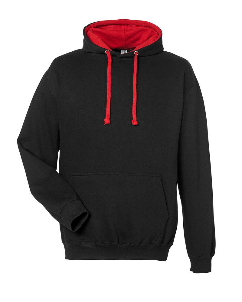 Just Hoods By AWDis JHA003 - Adult 80/20 Midweight Varsity Contrast Hooded Sweatshirt