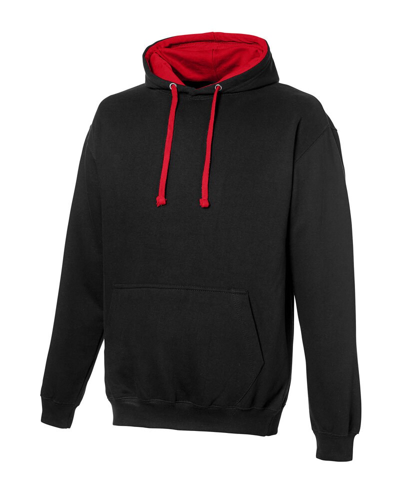 Just Hoods By AWDis JHA003 - Adult 80/20 Midweight Varsity Contrast Hooded Sweatshirt