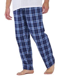 Boxercraft BM6624 - Men's Harley Flannel Pant with Pockets Nvy/Colmbia Pld
