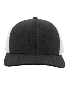 Pacific Headwear 110CPH - Snapback Trucker Cap Black Hthr/Wht