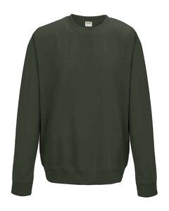 Just Hoods By AWDis JHA030 - Adult 80/20 Midweight College Crewneck Sweatshirt Olive Green
