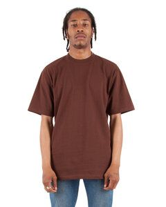 Shaka Wear SHMHSS - Adult 7.5 oz., Max Heavyweight T-Shirt Brown