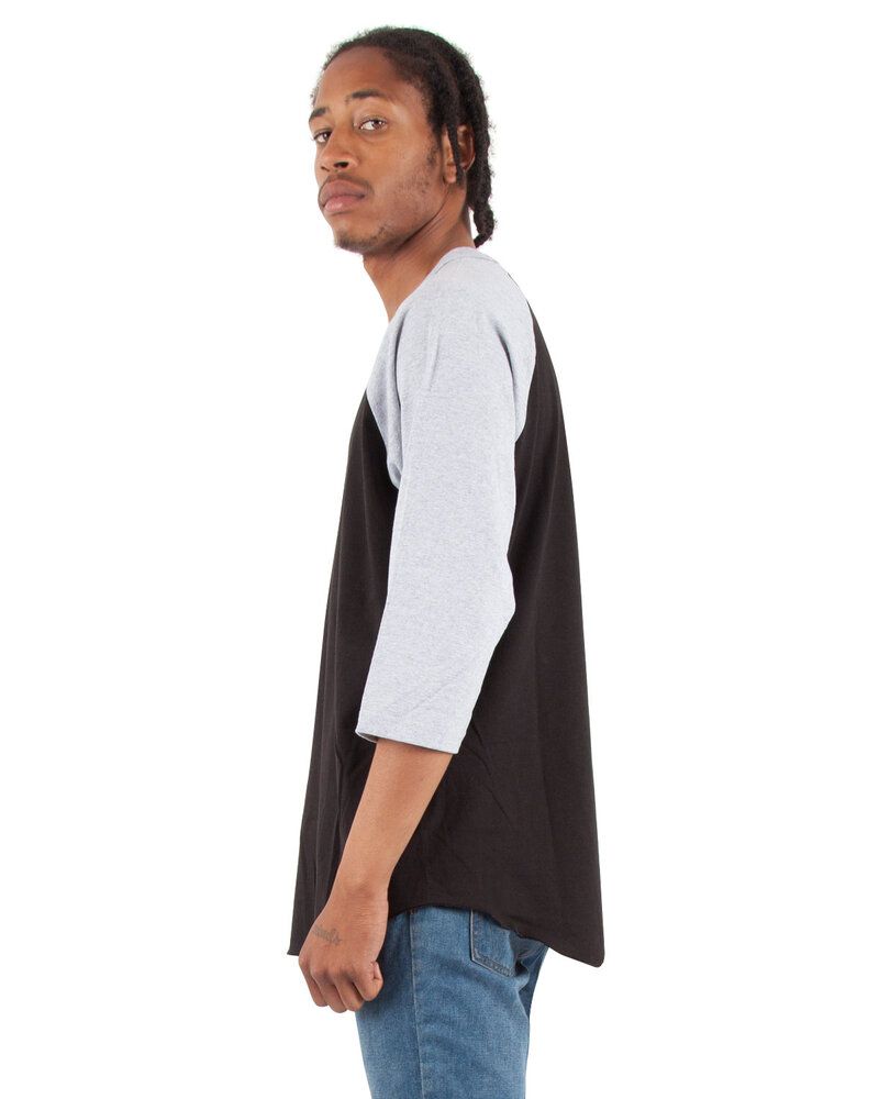 Shaka Wear SHRAG - Adult 6 oz., 3/4-Sleeve Raglan T-Shirt