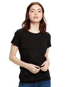 US Blanks US100 - Ladies Made in USA Short Sleeve Crew T-Shirt Black