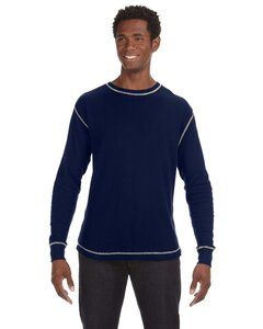 J. America JA8238 - Men's Vintage Long-Sleeve Thermal T-Shirt Vint Nv/Vint Wh