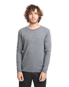 Next Level Apparel 6071 - Men's Triblend Long-Sleeve Crew Premium Heather