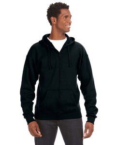 J. America JA8821 - Adult Premium Full-Zip Fleece Hooded Sweatshirt Black