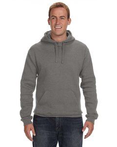 J. America JA8824 - Adult Premium Fleece Pullover Hooded Sweatshirt Charcoal Heather