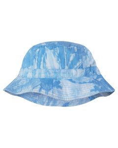 Adams ACVA101 - Vacationer Pigment Dyed Bucket Hat Lt Blue Tie Dye