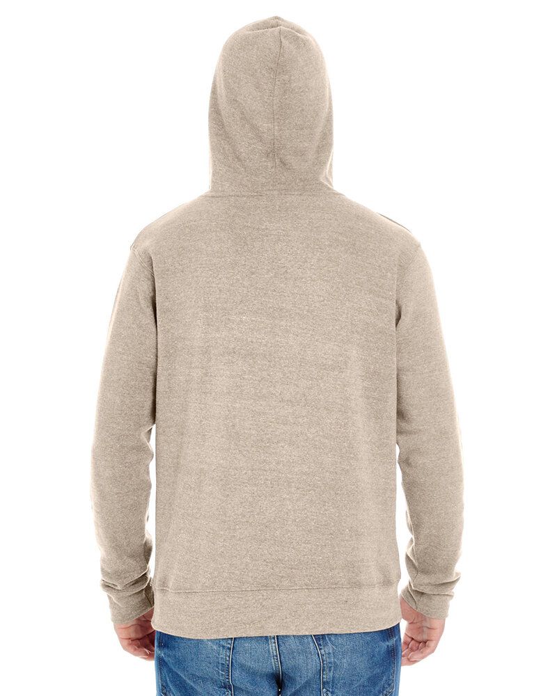 J. America JA8871 - Adult Triblend Pullover Fleece Hooded Sweatshirt