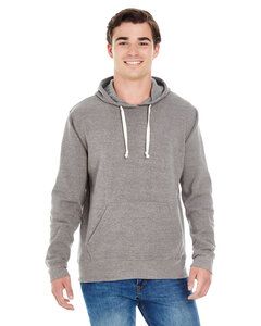 J. America JA8871 - Adult Triblend Pullover Fleece Hooded Sweatshirt Grey Triblend