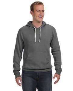 J. America JA8871 - Adult Triblend Pullover Fleece Hooded Sweatshirt Smoke Triblend