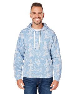 J. America JA8871 - Adult Triblend Pullover Fleece Hooded Sweatshirt Chmbry Aloha Trb
