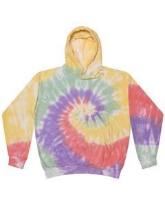 Tie-Dye CD877Y - Youth 8.5 oz. Tie-Dyed Pullover Hooded Sweatshirt Zen Rainbow