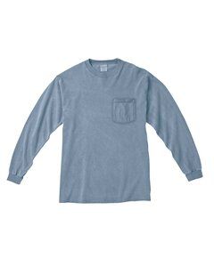 Comfort Colors C4410 - Adult Heavyweight RS Long-Sleeve Pocket T-Shirt Ice Blue