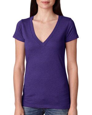 Next Level Apparel 6740 - Ladies Triblend Deep V