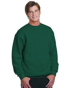 Bayside BA1102 - Adult 9.5 oz., 80/20 Heavyweight Crewneck Sweatshirt Hunter Green