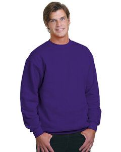 Bayside BA1102 - Adult 9.5 oz., 80/20 Heavyweight Crewneck Sweatshirt Purple