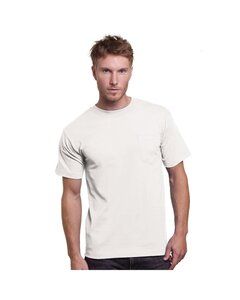 Bayside BA3015 - Unisex Union-Made 6.1 oz.Cotton Pocket T-Shirt White