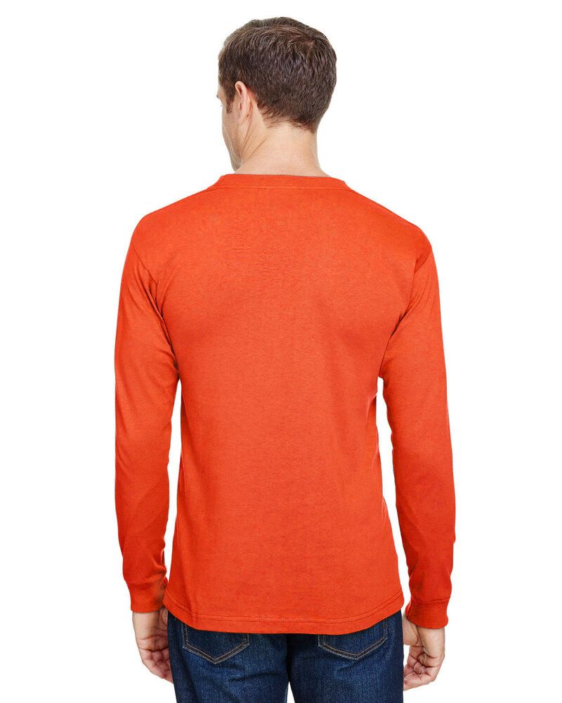 Bayside BA3055 - Unisex Union-Made Long-Sleeve Pocket Crew T-Shirt