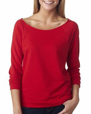 Next Level Apparel 6951 - Ladies French Terry 3/4-Sleeve Raglan