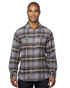 Burnside B8219 - Mens Snap-Front Flannel Shirt