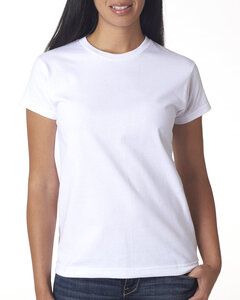 Bayside BA3325 - Ladies 6.1 oz., 100% Cotton T-Shirt White