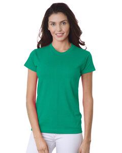 Bayside BA3325 - Ladies 6.1 oz., 100% Cotton T-Shirt Kelly Green