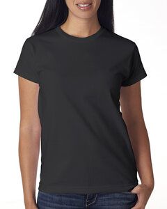 Bayside BA3325 - Ladies 6.1 oz., 100% Cotton T-Shirt Black