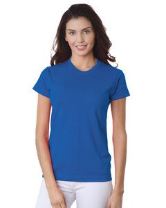 Bayside BA3325 - Ladies 6.1 oz., 100% Cotton T-Shirt Royal Blue