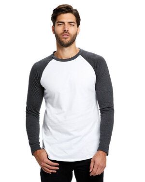 US Blanks US6600 - Mens 4.3 oz. Long-Sleeve Triblend Baseball Raglan