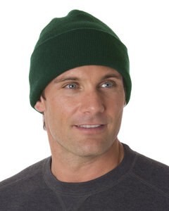 Bayside BA3825 - 100% Acrylic Knit Cuff Beanie Forest Green