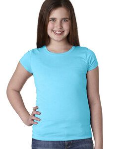 Next Level Apparel N3710 - Youth Girls Princess T-Shirt Tahiti Blue